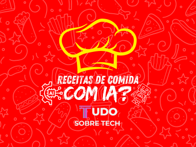 Imagem representando o título do artigo, dizendo receitas de comida com IA?